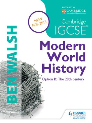 cover image of Cambridge IGCSE Modern World History